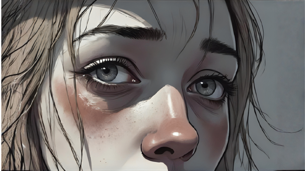 Why Worry Shows Up on Your Face ? cute cartoon anime manga illustrated girl avatar (1200 x 675 px) (10)