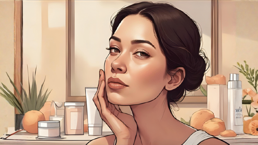 Simple Secrets for Youthful Skin After 30 woman has glowing skin