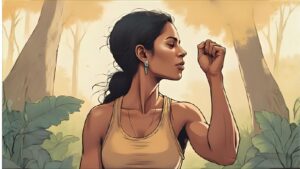 strong woman has strong body