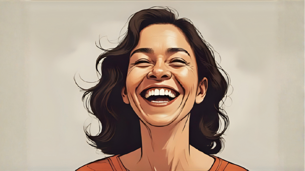woman smiling 