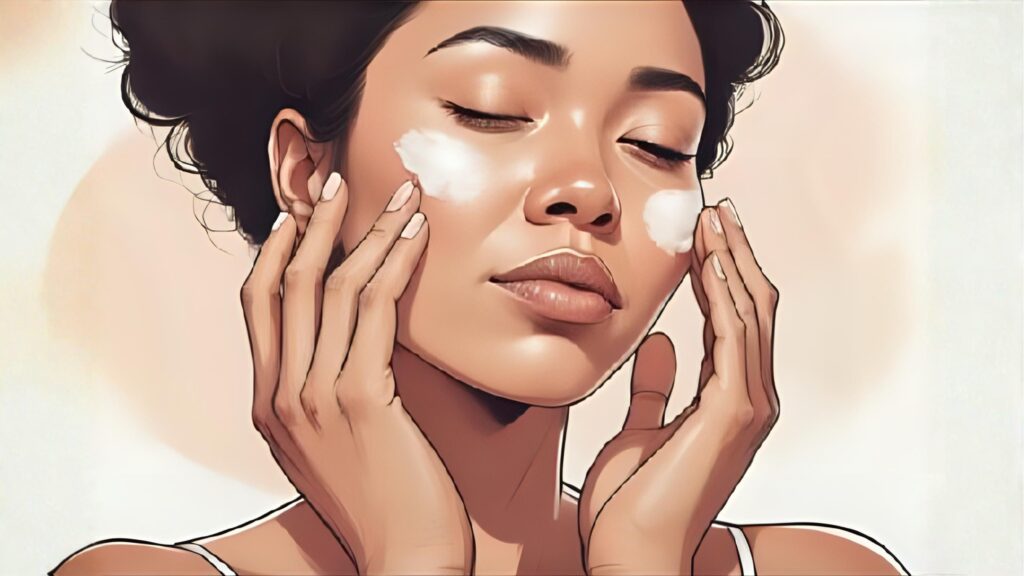 Want Tight, Glowing Skin? Think Collagen putting colagen to woman face