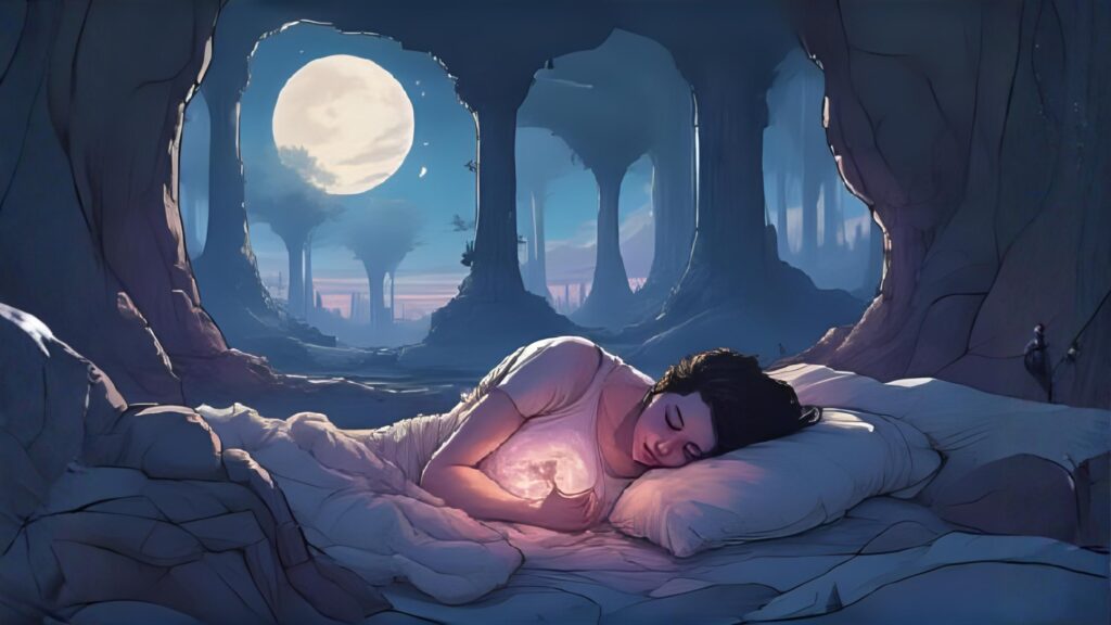 One Night, Glowing Skin Forever woman sleeping