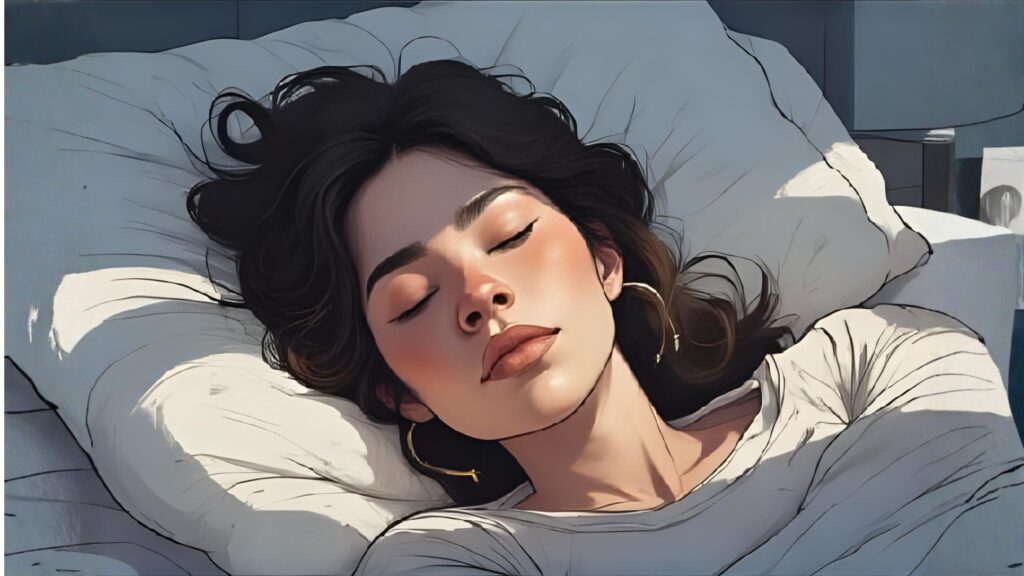 One Night, Glowing Skin Forever woman sleeping